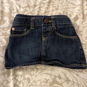 Baby Gap 12-18 months denim/jean skirt with built in diaper cover. Like new.